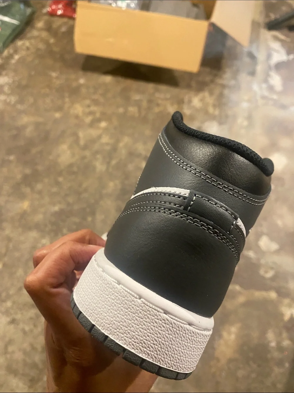 Jordan Kids High-Top Sneakers Black and White